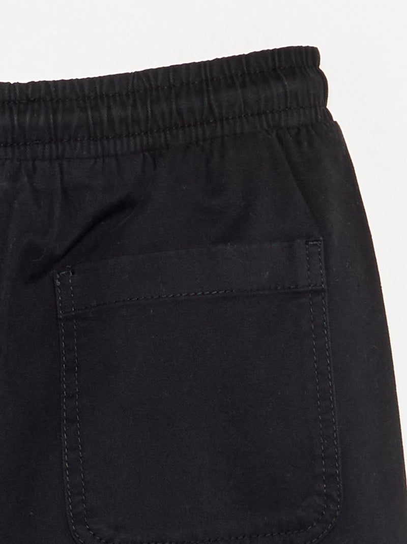 Pantalón de chándal de sarga Negro - Kiabi
