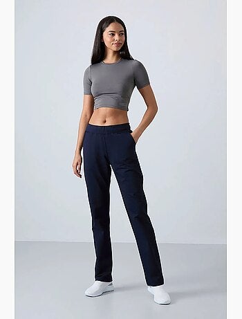 Pantalón de chándal de tiro alto y pernera recta tommy