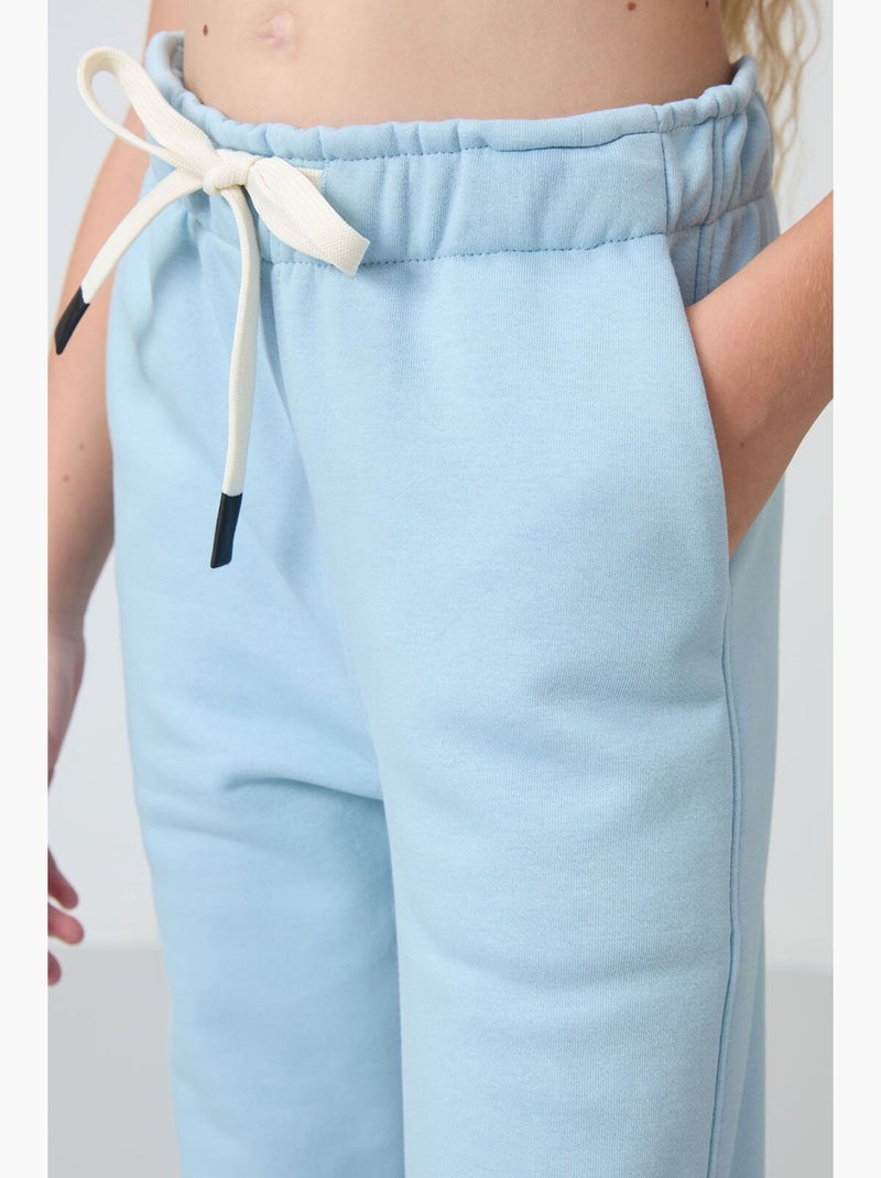 Pantalón de chándal en mezcla de algodón tommy Azul cielo - Kiabi