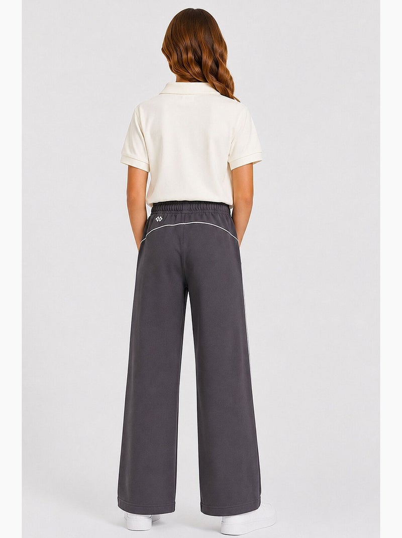 Pantalón de chándal en mezcla de algodón tommy Gris negro - Kiabi
