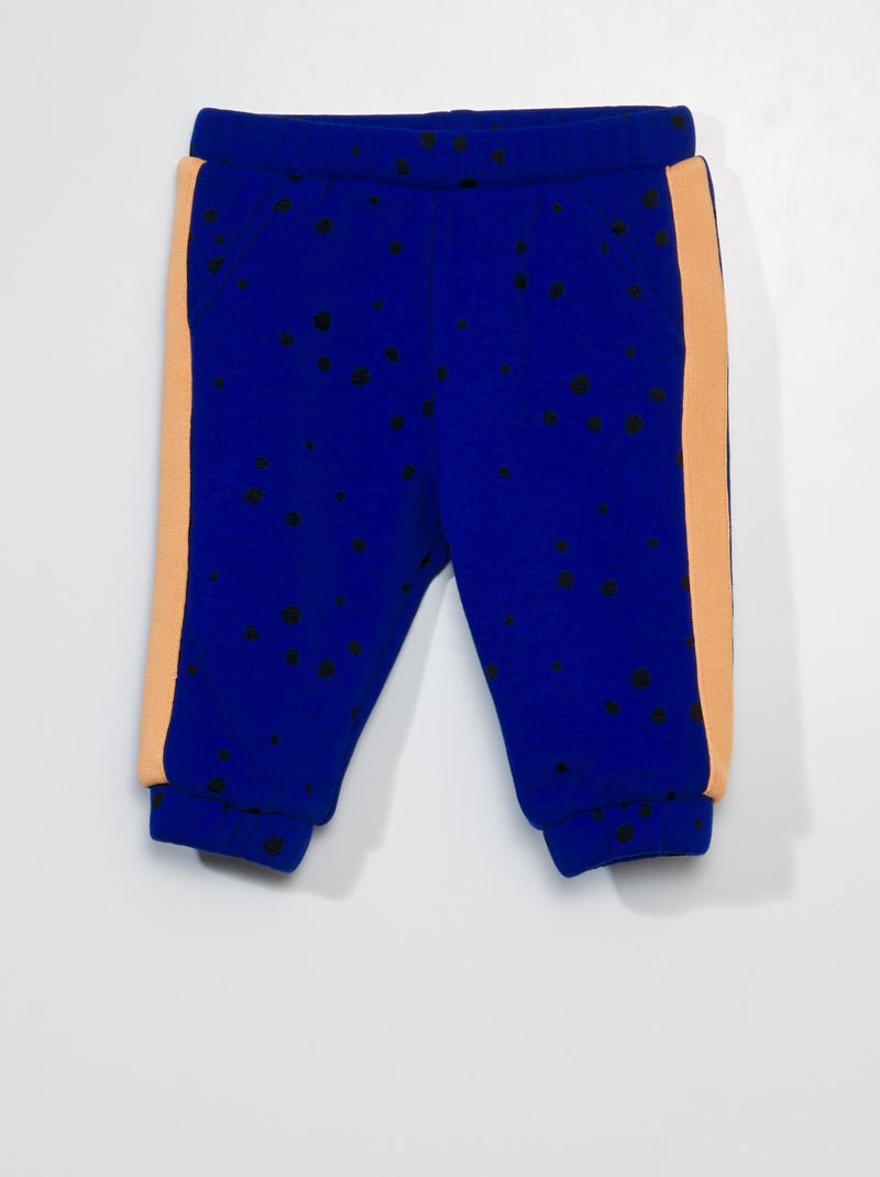 Pantalón de chándal estampado AZUL - Kiabi