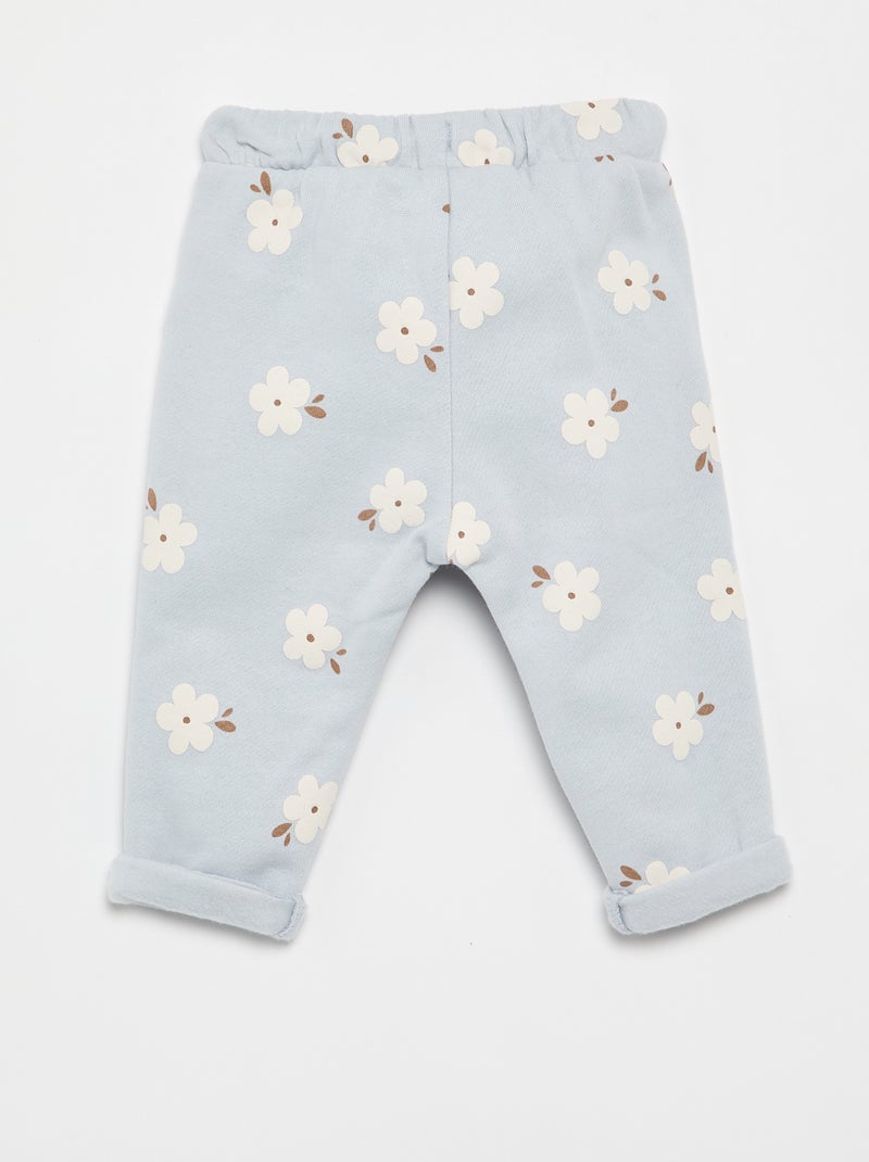 Pantalón de chándal estampado Azul - Kiabi
