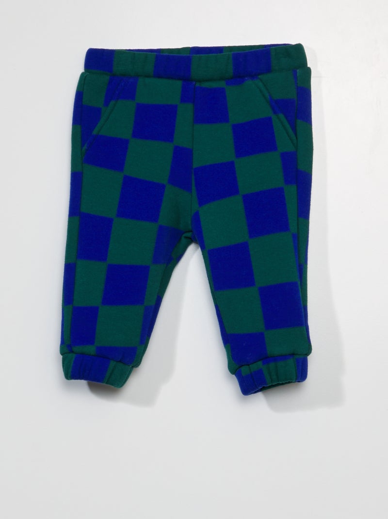 Pantalón de chándal estampado VERDE - Kiabi