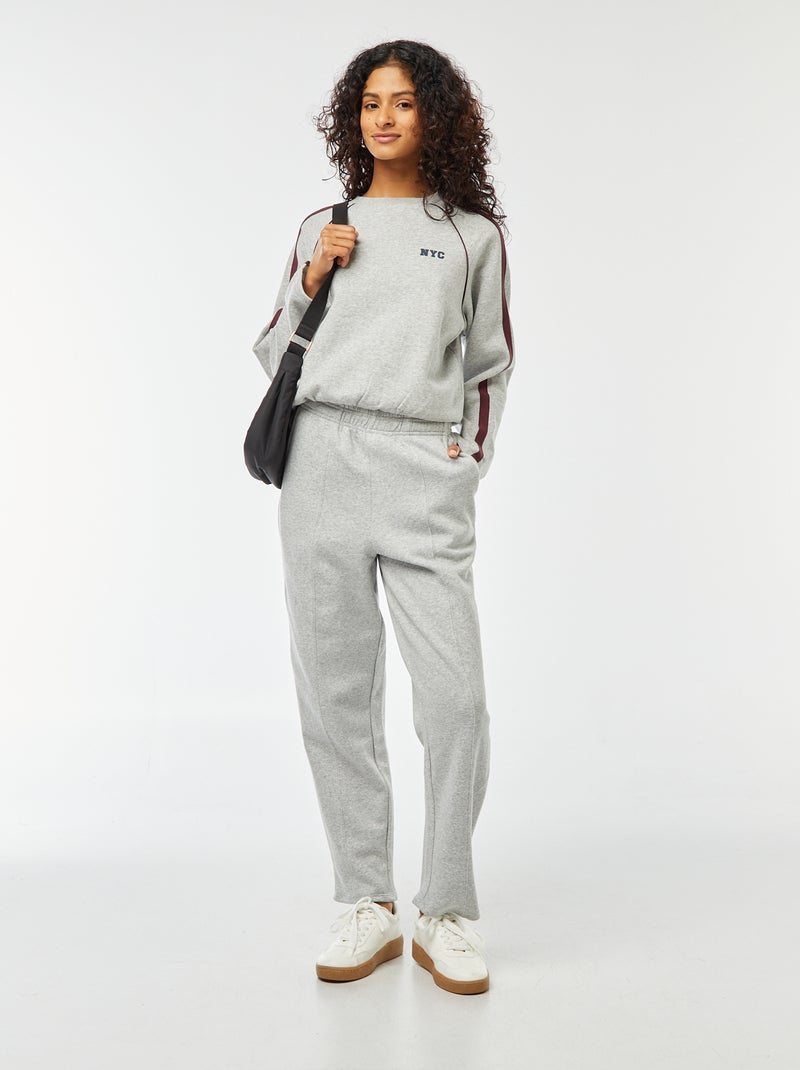 Pantalón de chándal Gris - Kiabi