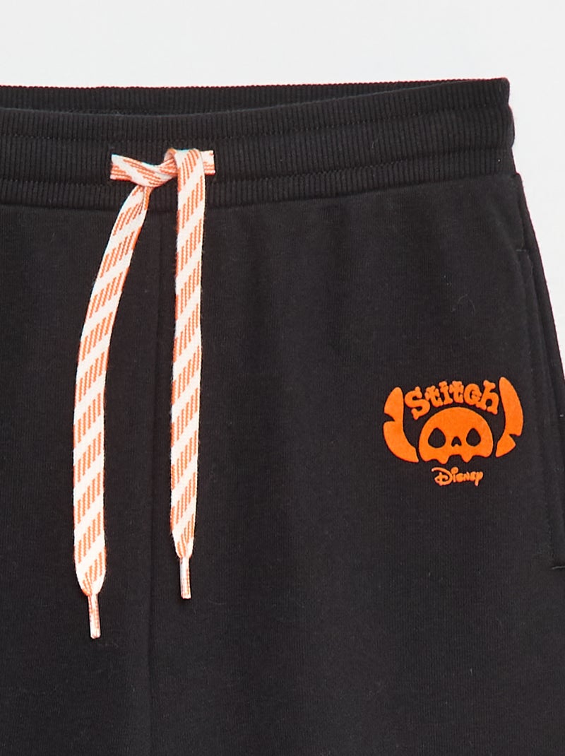 Pantalón de chándal Halloween 'Disney' 'Stitch' de algodón Negro - Kiabi