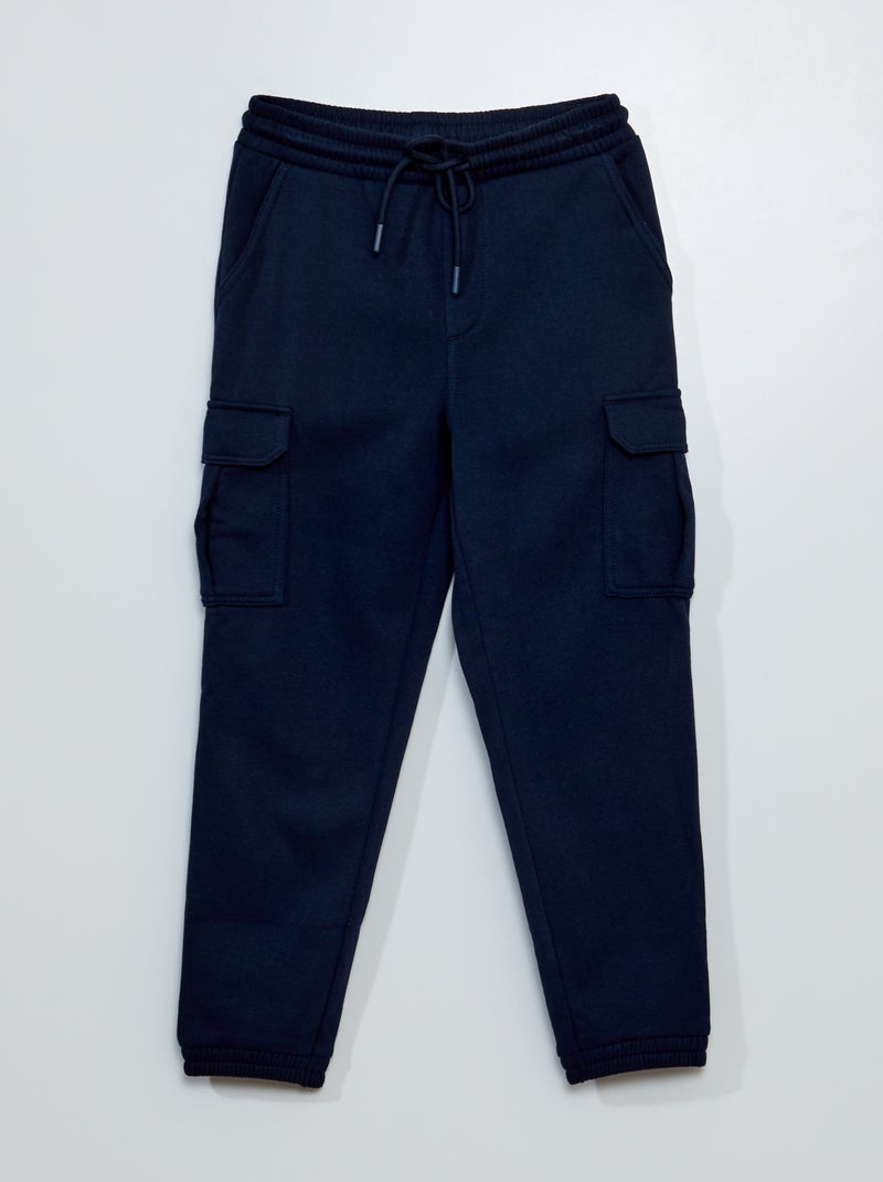 Pantalón de chándal jaspeado azul - Kiabi
