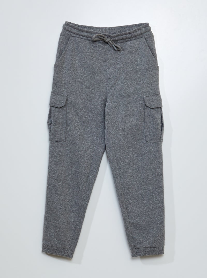 Pantalón de chándal jaspeado GRIS - Kiabi