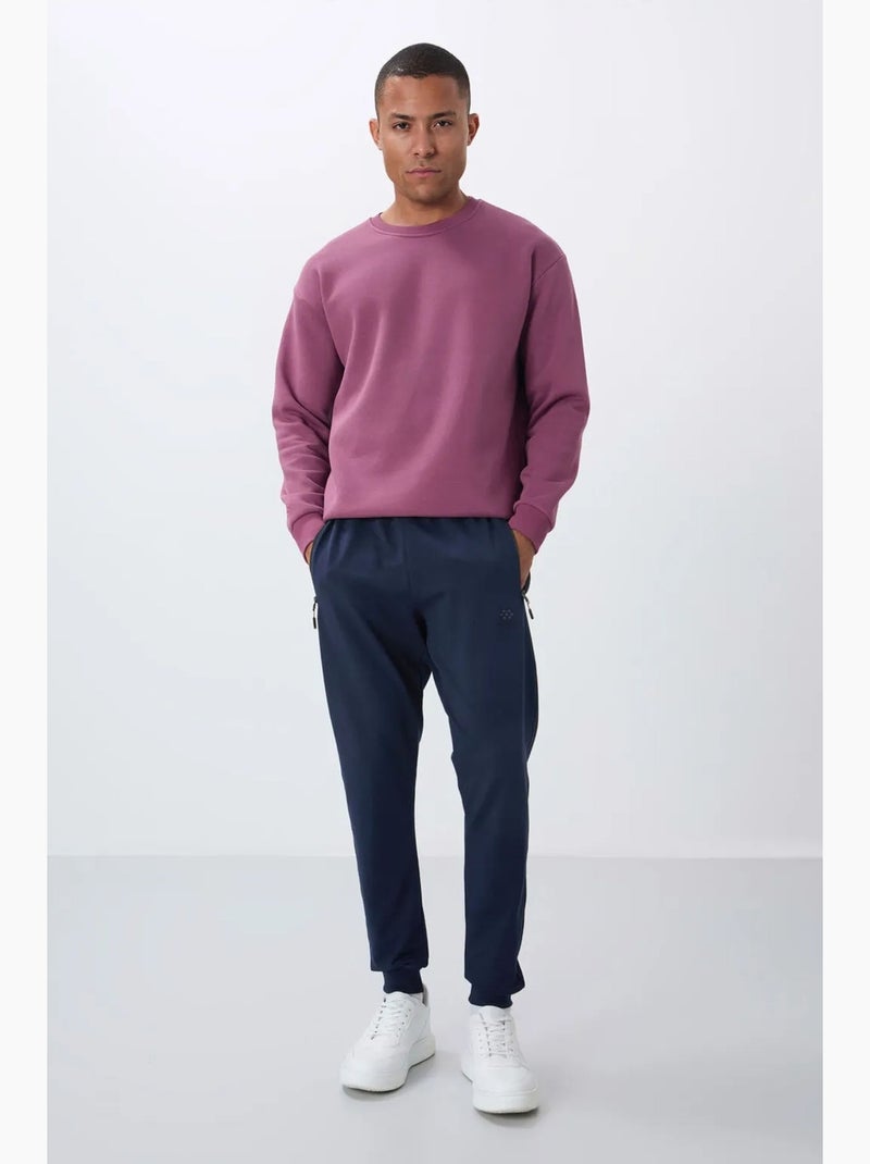 Pantalón de chándal jogger de hombre con bolsillo con cremallera tommy Azul marino - Kiabi