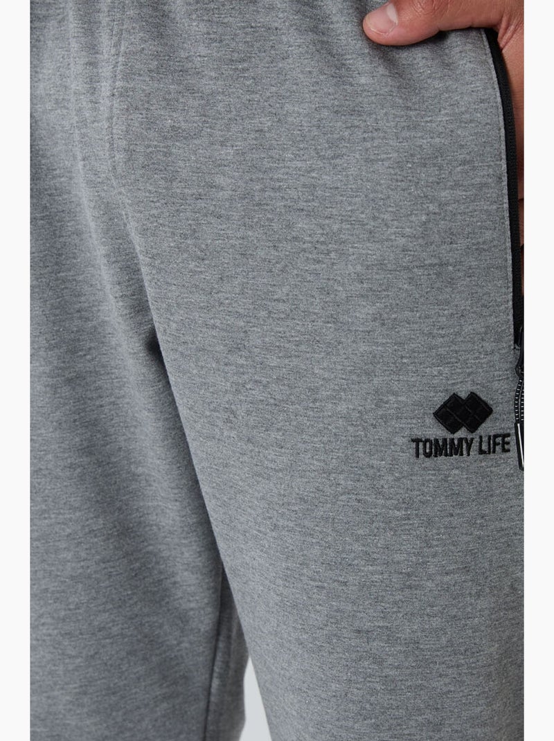 Pantalón de chándal jogger de hombre con bolsillo con cremallera tommy Gris - Kiabi