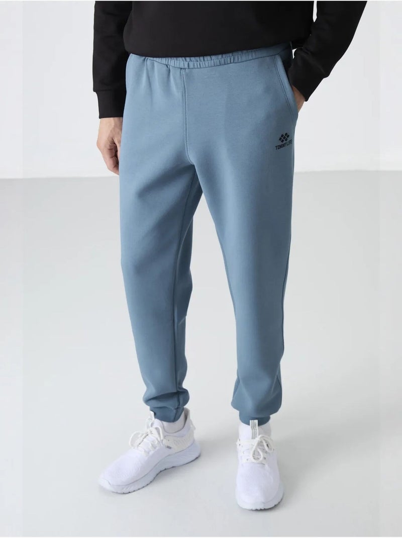 Pantalón de chándal jogger slim de hombre tommy Azul zafiro - Kiabi