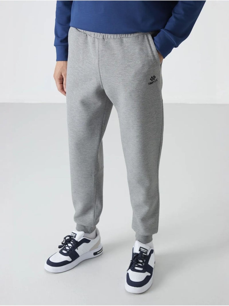 Pantalón de chándal jogger slim de hombre tommy Gris claro - Kiabi