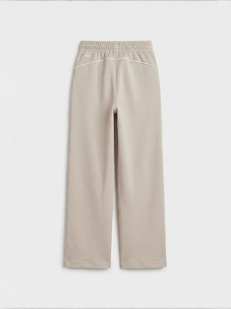 Pantalón de chándal juvenil de algodón y poliéster tommy Beige arcilla - Kiabi