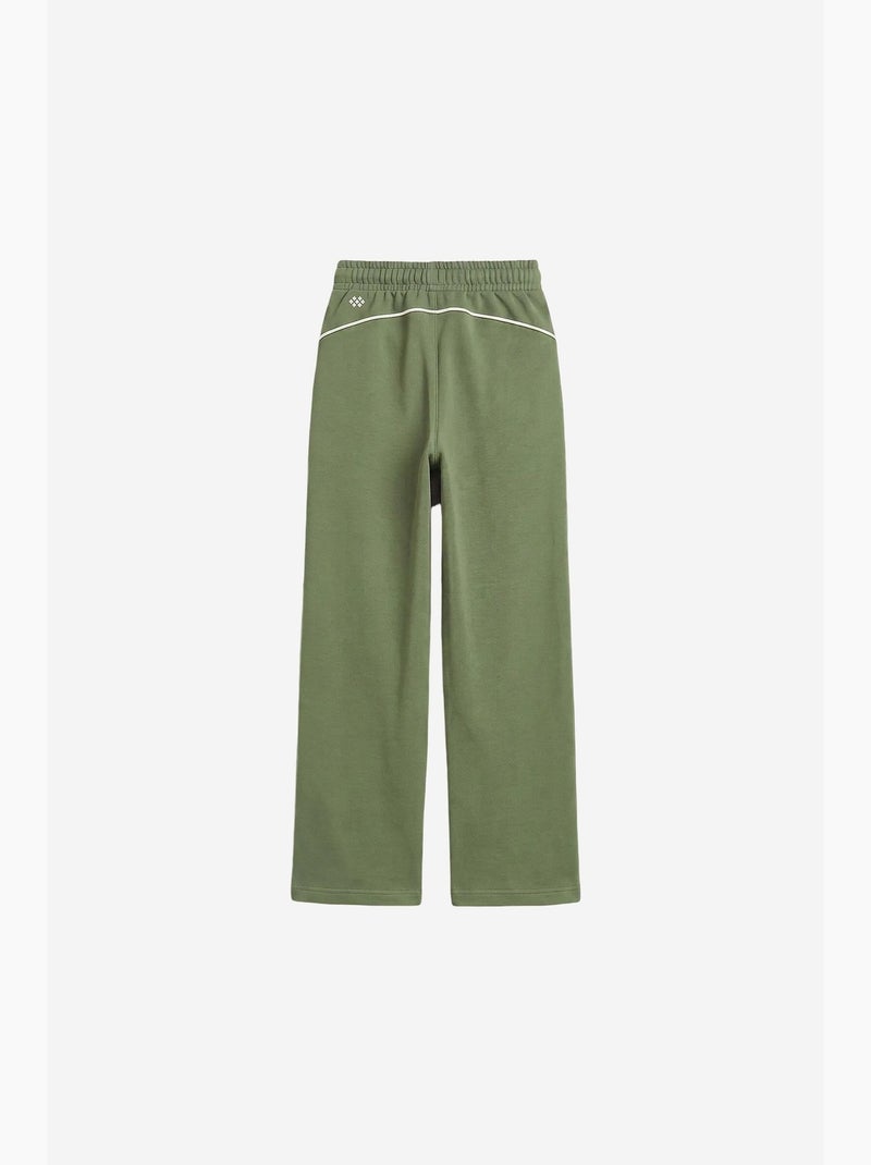 Pantalón de chándal juvenil de algodón y poliéster tommy Caqui - Kiabi