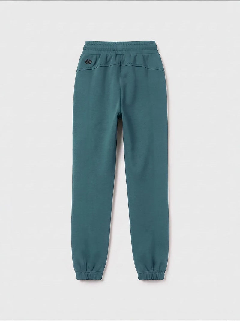 Pantalón de chándal juvenil unisex de algodón y poliéster tommy Azul petróleo - Kiabi