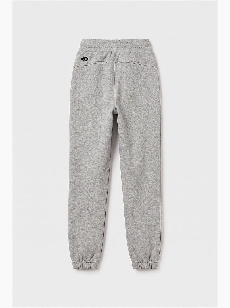 Pantalón de chándal juvenil unisex de algodón y poliéster tommy Gris claro - Kiabi