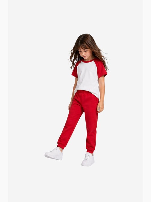 Pantalón de chándal juvenil unisex de algodón y poliéster tommy - Kiabi Pantalón de chándal juvenil unisex de algodón y poliéster tommy - Kiabi