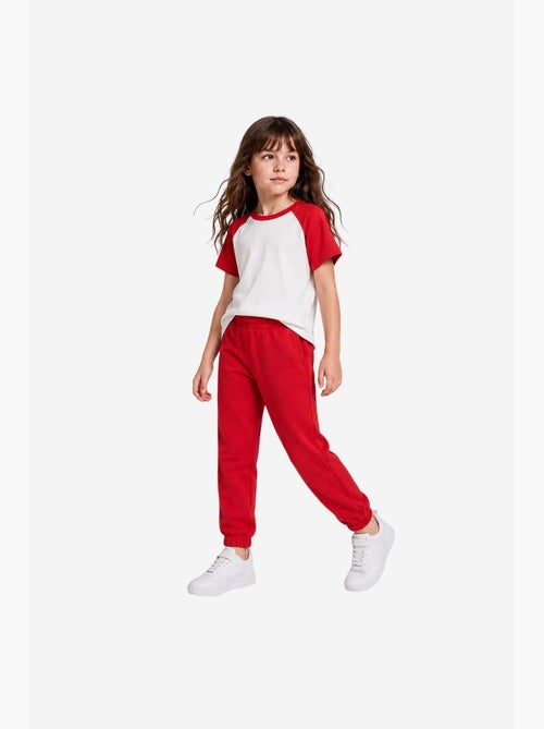 Pantalón de chándal juvenil unisex de algodón y poliéster tommy - Kiabi Pantalón de chándal juvenil unisex de algodón y poliéster tommy - Kiabi