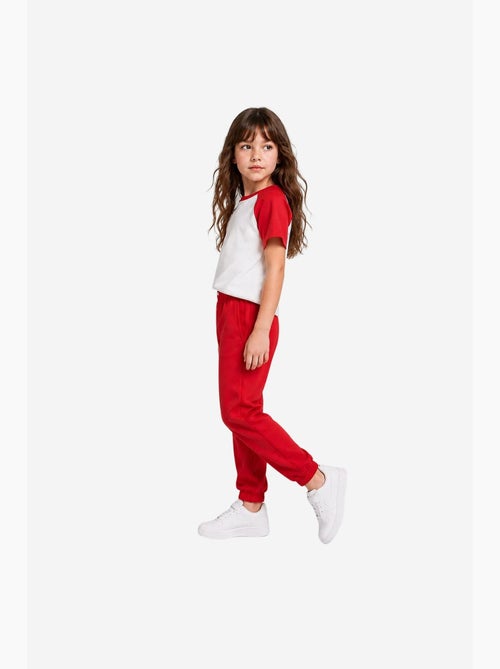 Pantalón de chándal juvenil unisex de algodón y poliéster tommy - Kiabi Pantalón de chándal juvenil unisex de algodón y poliéster tommy - Kiabi