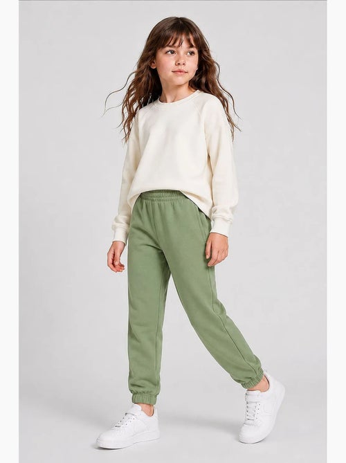 Pantalón de chándal juvenil unisex de algodón y poliéster tommy - Kiabi Pantalón de chándal juvenil unisex de algodón y poliéster tommy - Kiabi