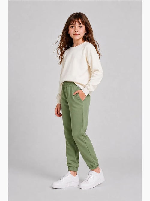 Pantalón de chándal juvenil unisex de algodón y poliéster tommy - Kiabi Pantalón de chándal juvenil unisex de algodón y poliéster tommy - Kiabi