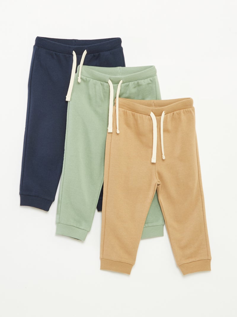 Pantalón de chándal ligero con cintura elástica Beige - Kiabi