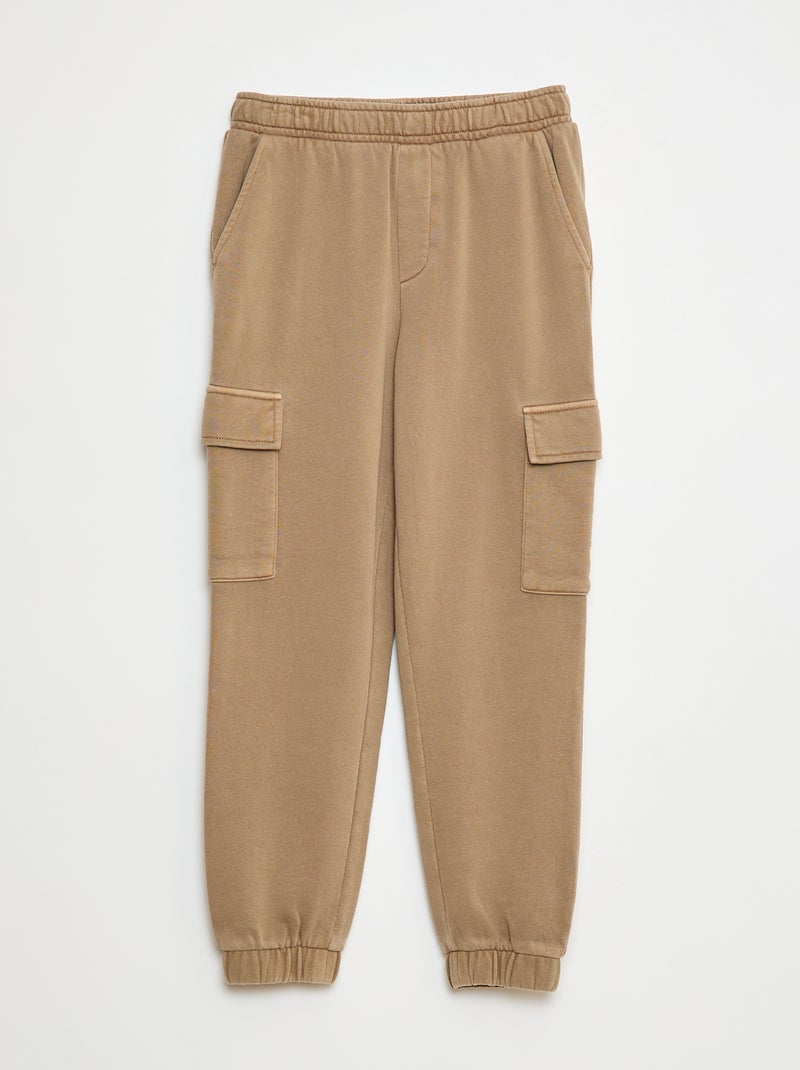 Pantalón de chándal ligero multibolsillos Beige - Kiabi