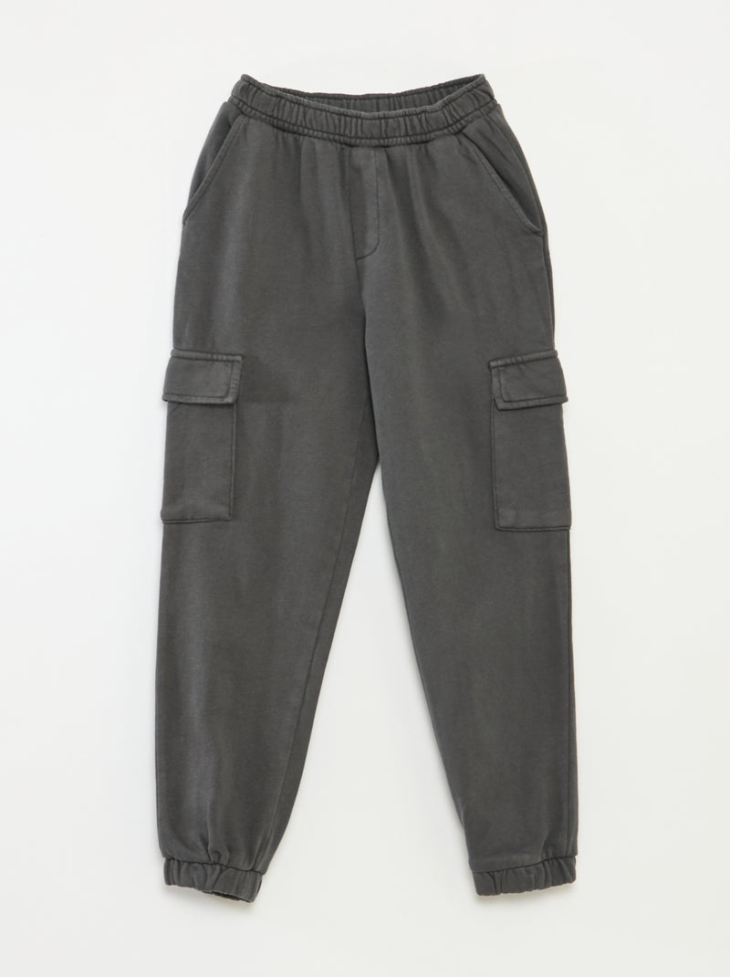 Pantalón de chándal ligero multibolsillos Negro - Kiabi