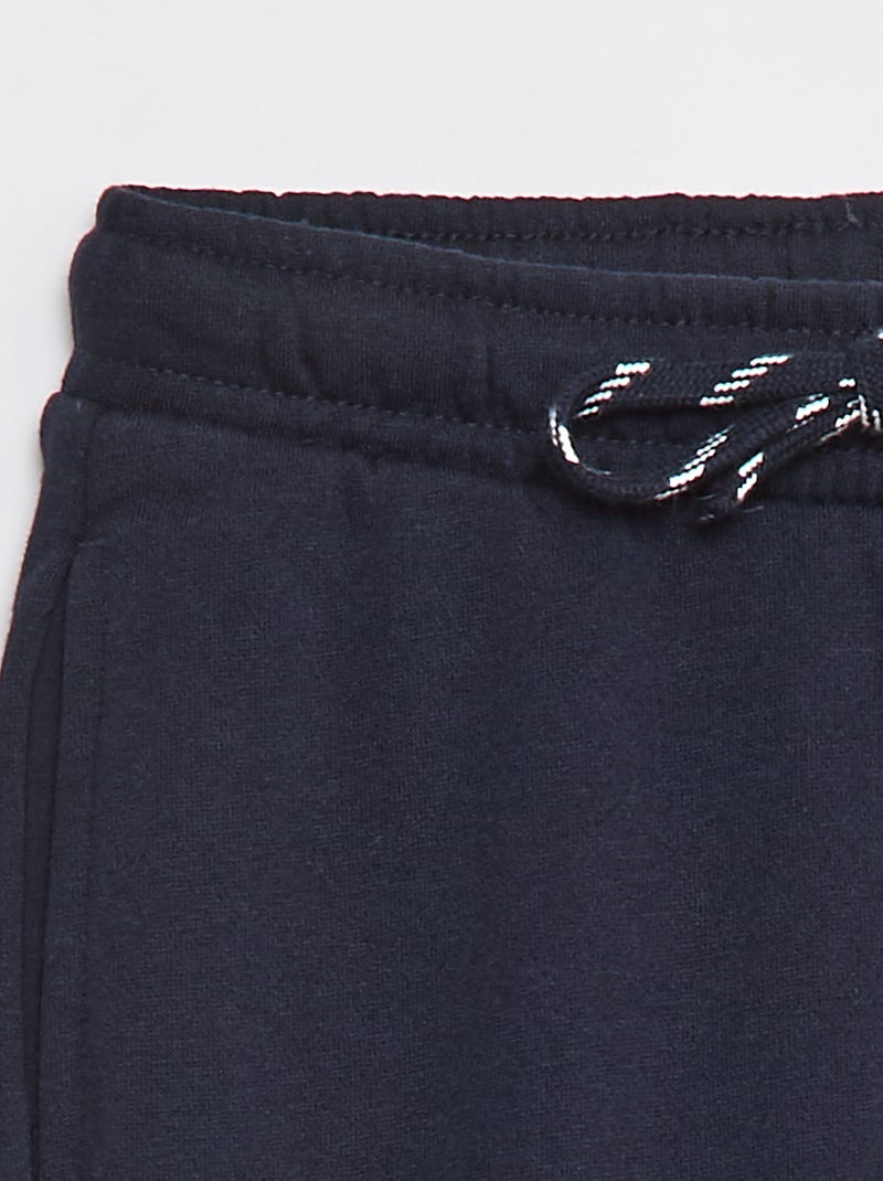 Pantalón de chándal liso - Corte + ajustado azul - Kiabi
