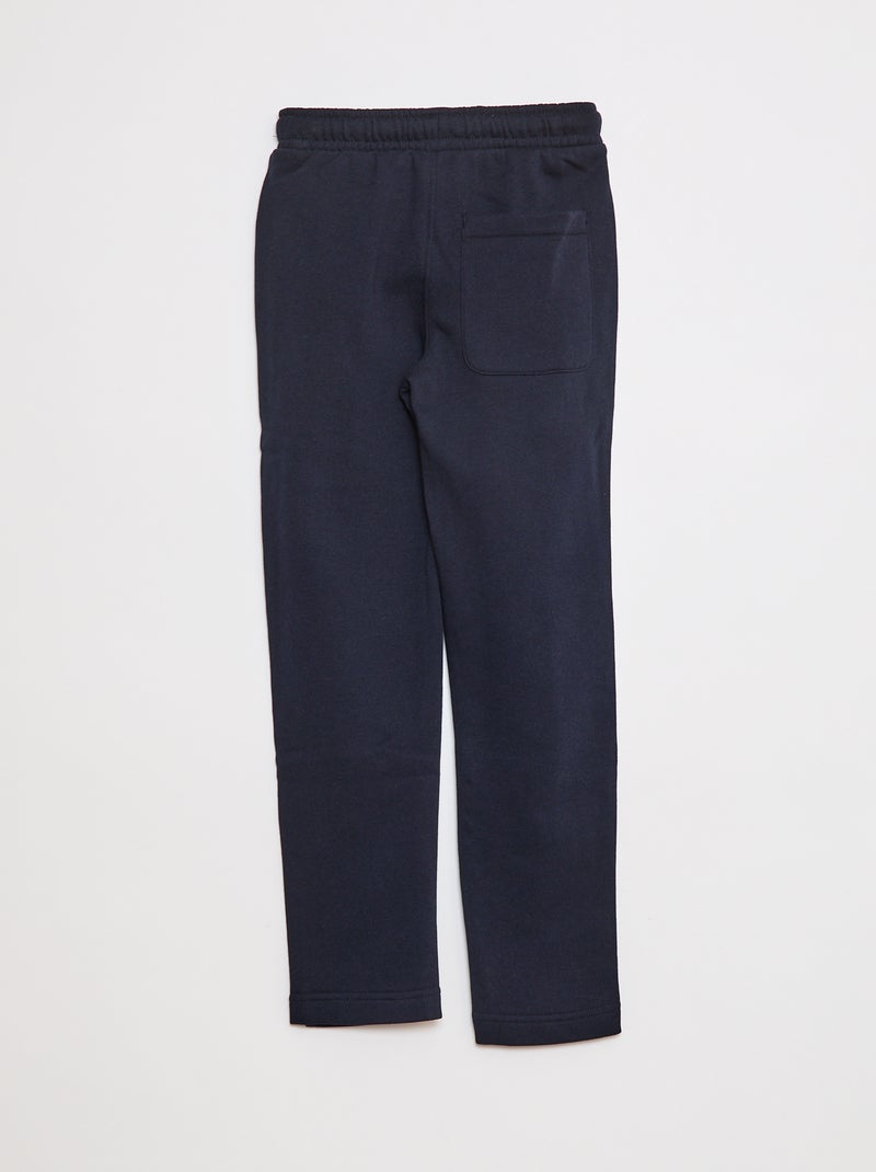 Pantalón de chándal liso - Corte + ajustado azul - Kiabi