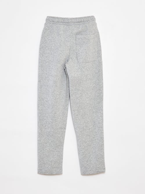 Pantalón de chándal liso - Corte + ajustado - Kiabi