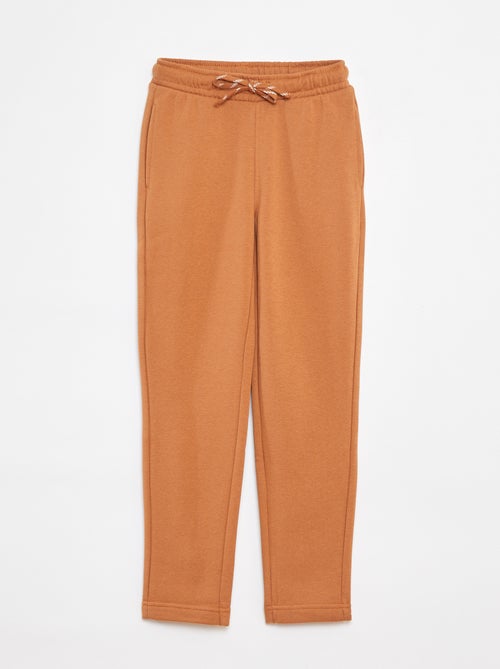 Pantalón de chándal liso - Corte + ajustado - Kiabi