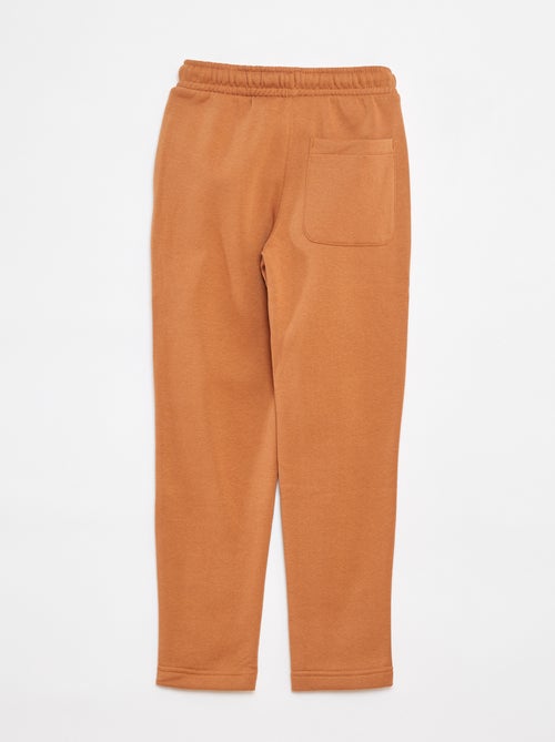 Pantalón de chándal liso - Corte + ajustado - Kiabi