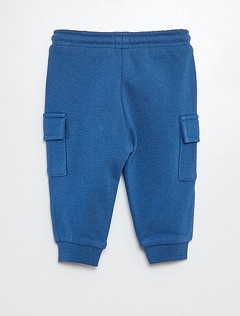 Pantalón de chándal liso con bolsillos con solapa
