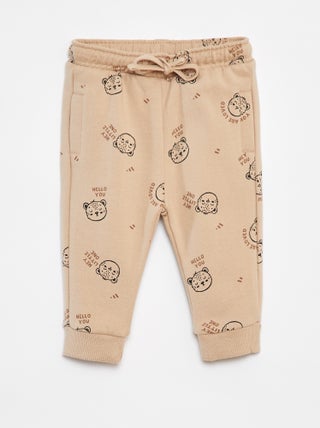 Pantalón de chándal liso con cintura elástica