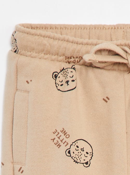 Pantalón de chándal liso con cintura elástica - Kiabi