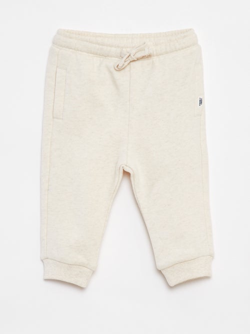 Pantalón de chándal liso con cintura elástica - Kiabi