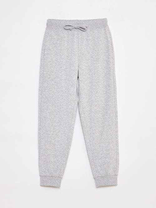 Pantalón de chándal liso con cintura elástica - Kiabi