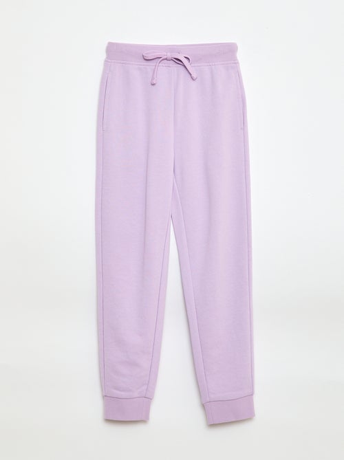 Pantalón de chándal liso con cintura elástica - Kiabi