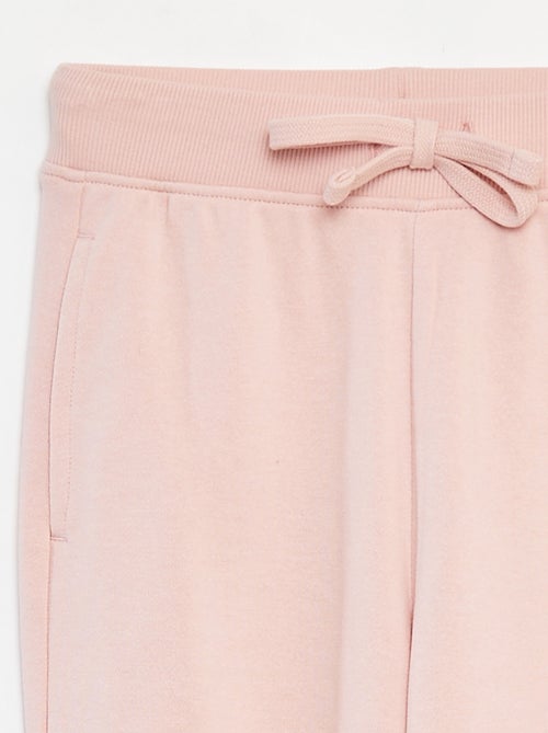 Pantalón de chándal liso con cintura elástica - Kiabi