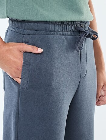 Pantalón de chándal liso con cordones ajustables en la cintura