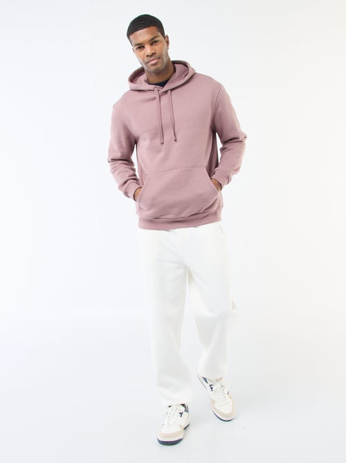 Pantalón de chándal liso con cordones ajustables en la cintura - Kiabi Pantalón de chándal liso con cordones ajustables en la cintura - Kiabi