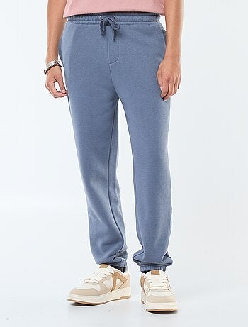 Pantalón de chándal liso con cordones ajustables en la cintura