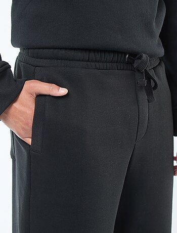 Pantalón de chándal liso con cordones ajustables en la cintura