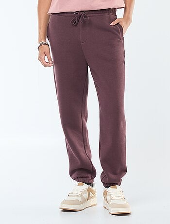 Pantalón de chándal liso con cordones ajustables en la cintura