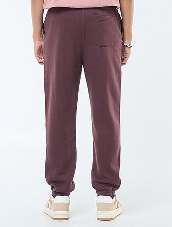 Pantalón de chándal liso con cordones ajustables en la cintura