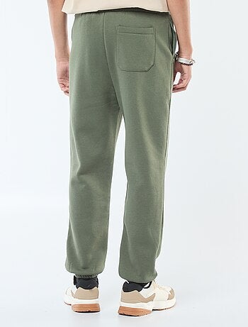 Pantalón de chándal liso con cordones ajustables en la cintura