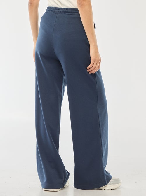 Pantalón de chándal liso de algodón - Kiabi