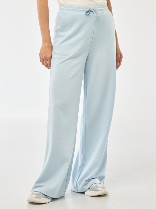 Pantalón de chándal liso de algodón - Kiabi