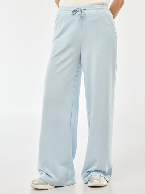 Pantalón de chándal liso de algodón - Kiabi