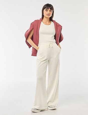 Pantalón de chándal liso de algodón